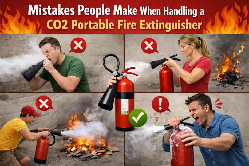 Mistakes People Make When Handling a CO2 Portable Fire Extinguisher