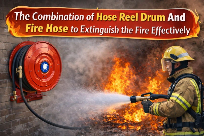 The Combination of Hose Reel Drum And Fire Hose to Extinguish the Fire Effectively