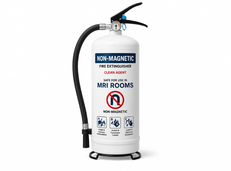Non Magnetic Fire Extinguisher for MRI Room